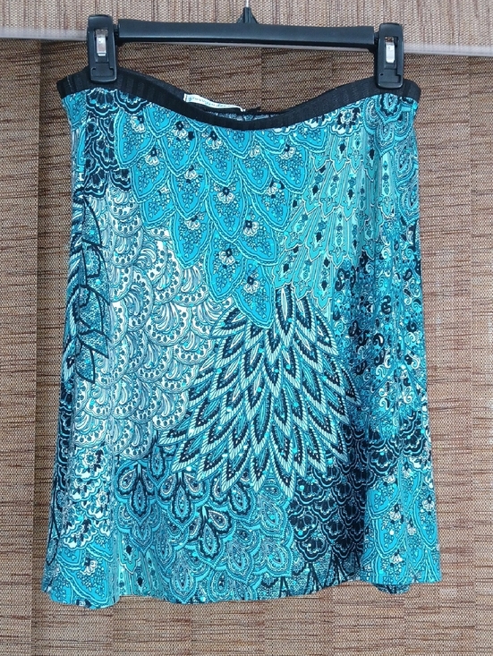 groovyjudes.com Dresses & Skirts - Turquoise Paisley A-Line Skirt